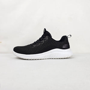 Skechers Air-Cooled Memory Foam Black Mesh Sneakers Women’s Size 8