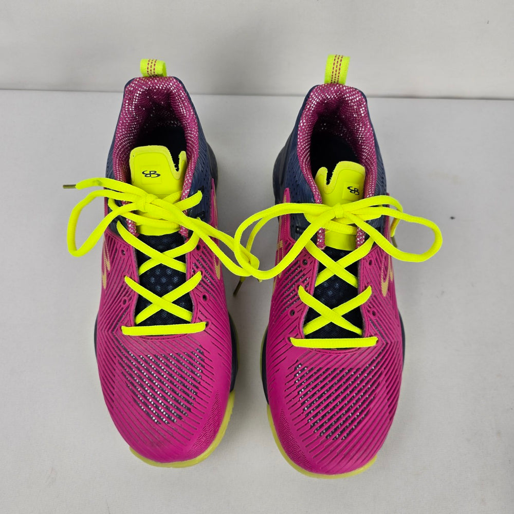Boombah Velocity Volleyball Shoes Size 9.5 Magenta Navy Neon