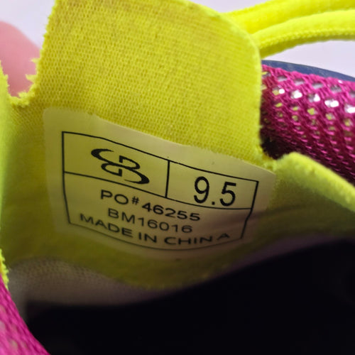 Boombah Velocity Volleyball Shoes Size 9.5 Magenta Navy Neon