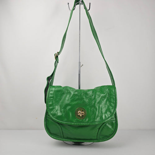 Marc by Marc Jacobs Green Leather Flap Shoulder Bag
