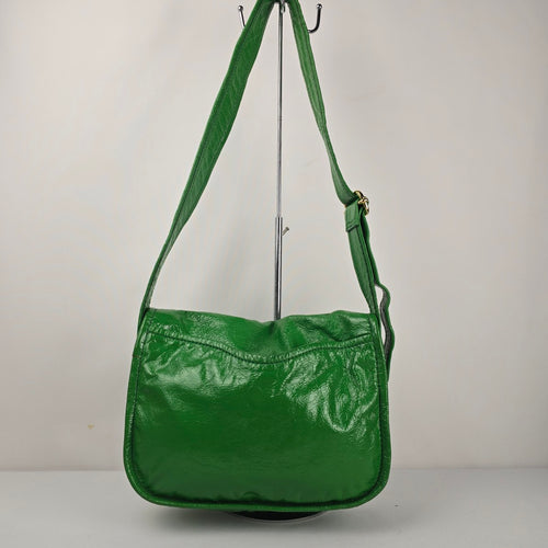 Marc by Marc Jacobs Green Leather Flap Shoulder Bag