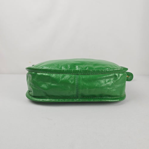 Marc by Marc Jacobs Green Leather Flap Shoulder Bag
