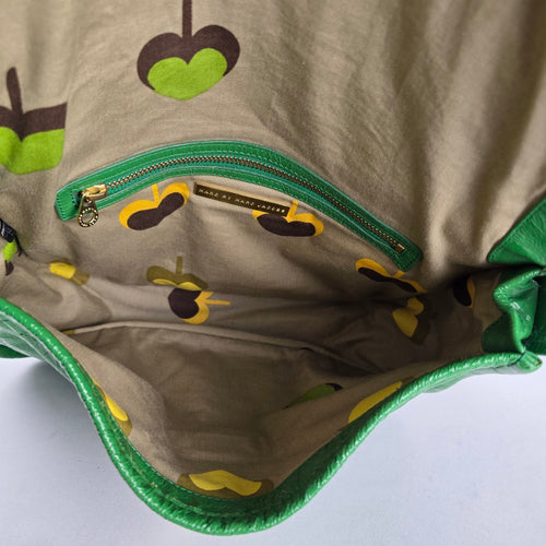 Marc by Marc Jacobs Green Leather Flap Shoulder Bag