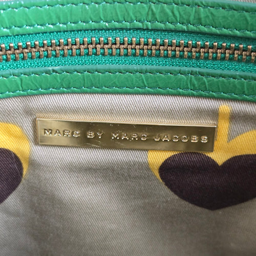 Marc by Marc Jacobs Green Leather Flap Shoulder Bag