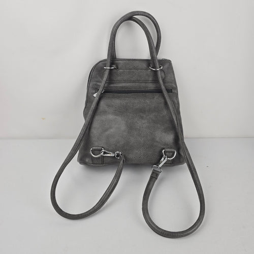 Espe Gray and Navy Convertible Backpack Tote Purse
