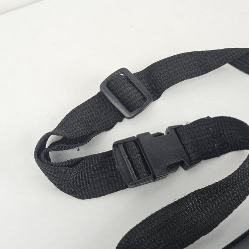 Vintage Black Genuine Leather Fanny Pack Waist Bag