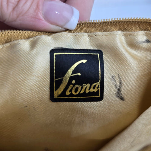 Fiona Gold Metal Mesh Shoulder Bag Vintage Evening Purse