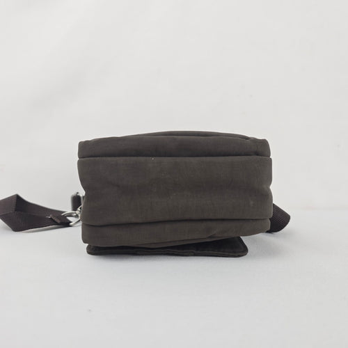 Baggallini Brown Nylon Mini Crossbody Organizer Bag
