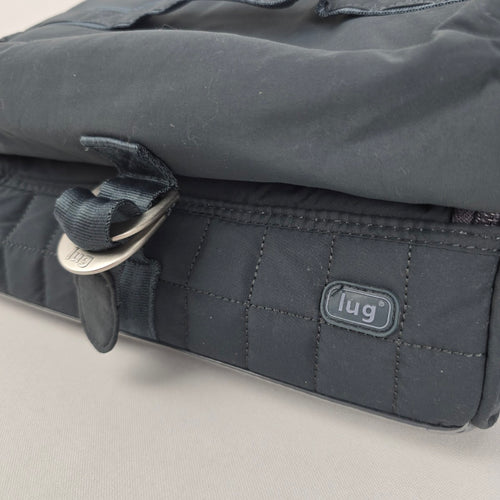 Lug Black Travel Cosmetic & Toiletry Organizer Bag with Removable Pouch