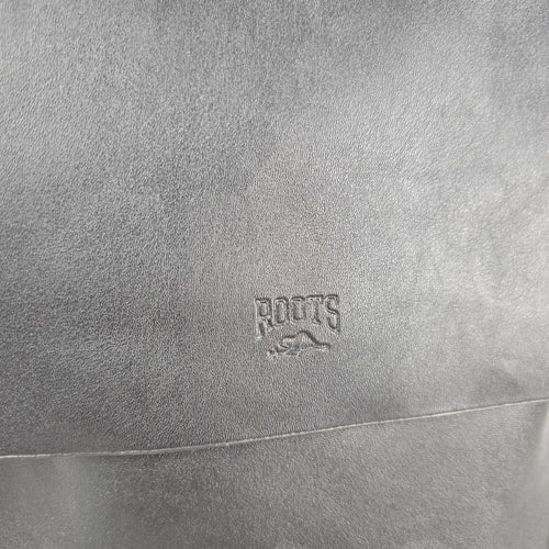 Roots Black Flap Backpack with Top Handle