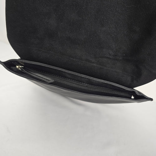 Roots Black Flap Backpack with Top Handle