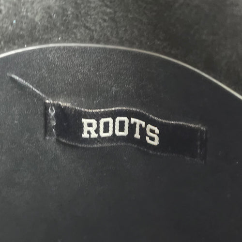 Roots Black Flap Backpack with Top Handle