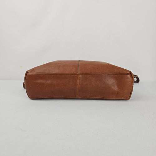 Margot New York Cognac Leather Crossbody Bag