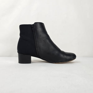 Clarks Black Leather Ankle Boots - Size 7