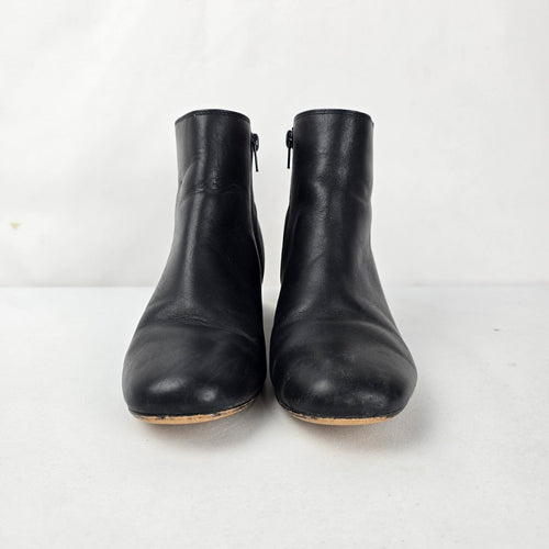 Clarks Black Leather Ankle Boots - Size 7