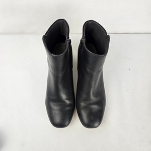 Clarks Black Leather Ankle Boots - Size 7