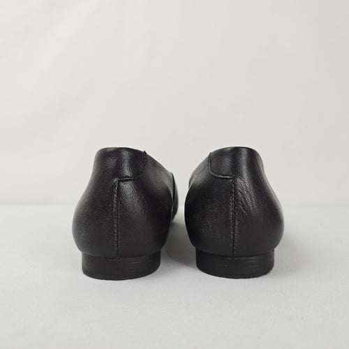 Miz Mooz Zaire Black Leather Flats - Size 8