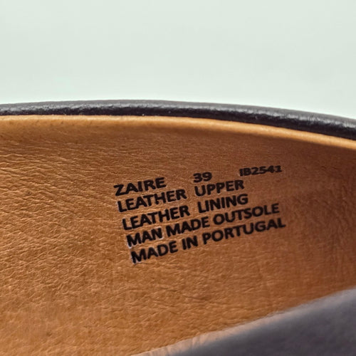 Miz Mooz Zaire Black Leather Flats - Size 8