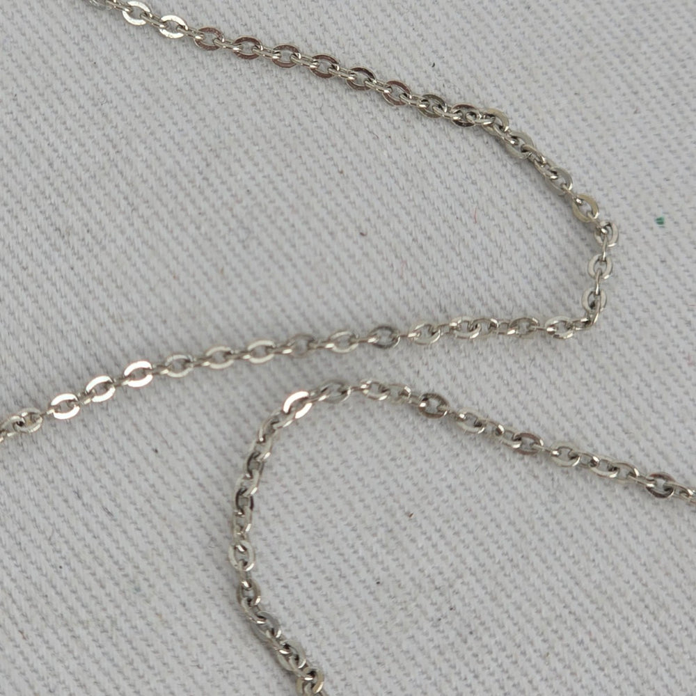 Vintage Pink Triangle Stone Pendant Necklace