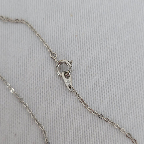 Vintage Pink Triangle Stone Pendant Necklace
