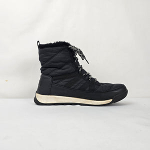 SOREL Whitney II Short Lace Black Waterproof Winter Boots Women’s Size 8.5