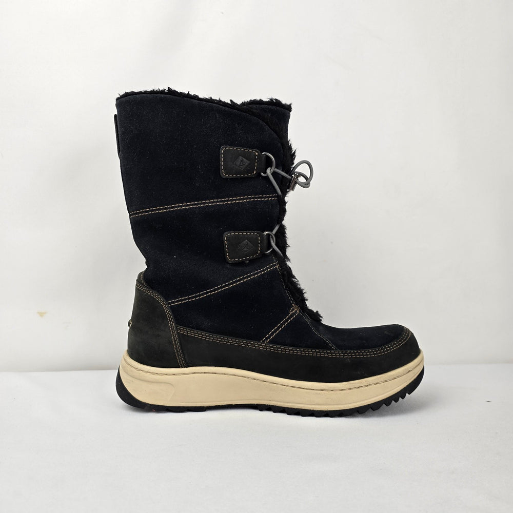 Sperry Top-Sider Black Waterproof Thinsulate Winter Boots Size 9