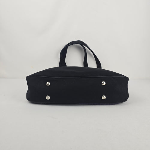 Jak’s Black & Navy Patchwork Shoulder Bag Tote
