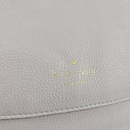 Kate Spade New York Cream Pebbled Leather Flap Shoulder Crossbody Bag