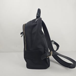 Sol and Selene Black Nylon Backpack with Gold-Tone Hardware