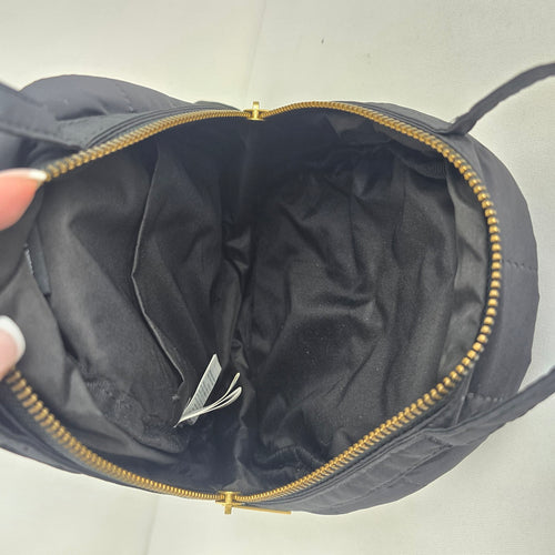 Herschel Black Quilted Mini Backpack with Gold-Tone Hardware