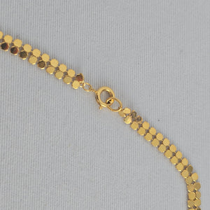 Vintage Gold Tone Y Drop Necklace Chain Link