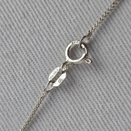 925 Sterling Silver Clear Princess Cut CZ Pendant Necklace