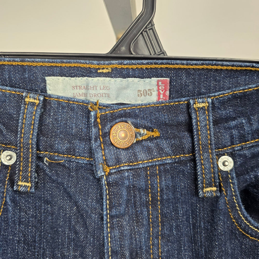 Vintage Levi’s 505 Straight Leg Jeans Dark Indigo Wash Size 4