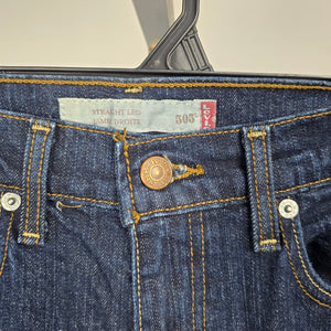 Vintage Levi’s 505 Straight Leg Jeans Dark Indigo Wash Size 4