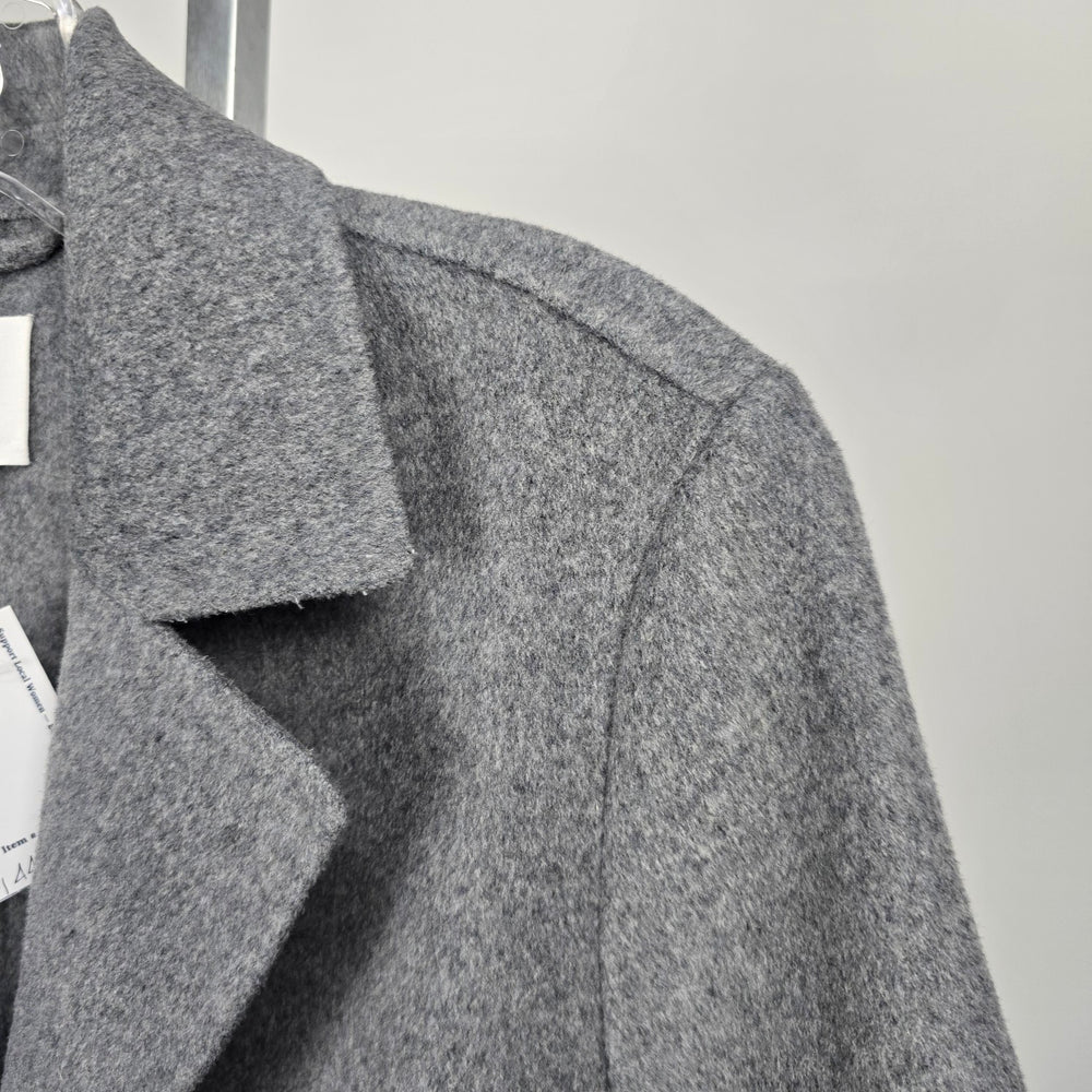 GAP Gray Wool Blend Single-Breasted Long Coat Size S