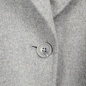 GAP Gray Wool Blend Single-Breasted Long Coat Size S