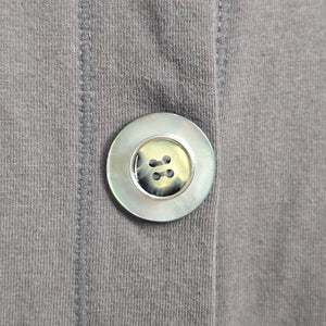 Neon Buddha Hooded Button Front Jacket Charcoal Gray Size S