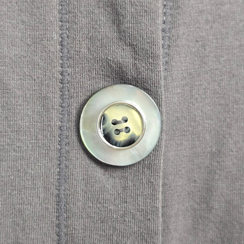 Neon Buddha Hooded Button Front Jacket Charcoal Gray Size S