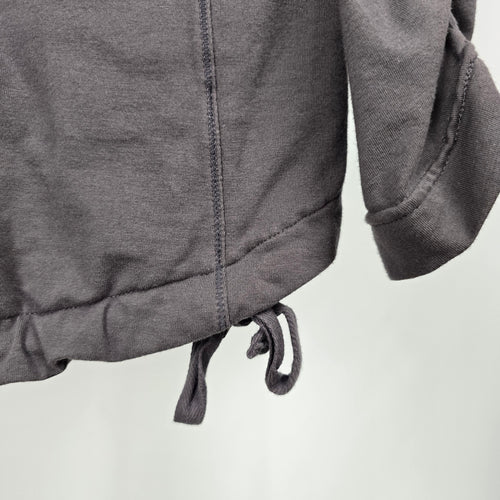 Neon Buddha Hooded Button Front Jacket Charcoal Gray Size S