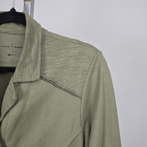 Neon Buddha Sage Green Button Front Cotton Jacket Size M