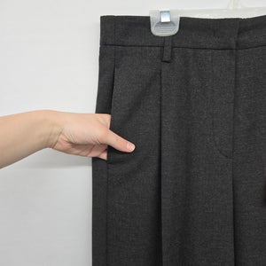 MAC Collection Chaja Gray Wide Leg Dress Pants Trousers  - Size 6-8 NWT