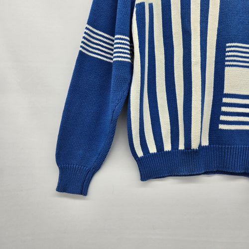 Vintage Lady Antigua Bob Hope Chrysler Classic Golf Sweater Blue Cream Size XL