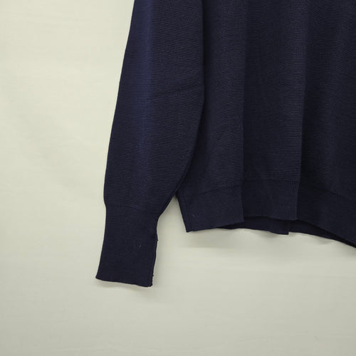 Vintage Niagara Knit Canadian Regional Navy V-Neck Sweater - Size L