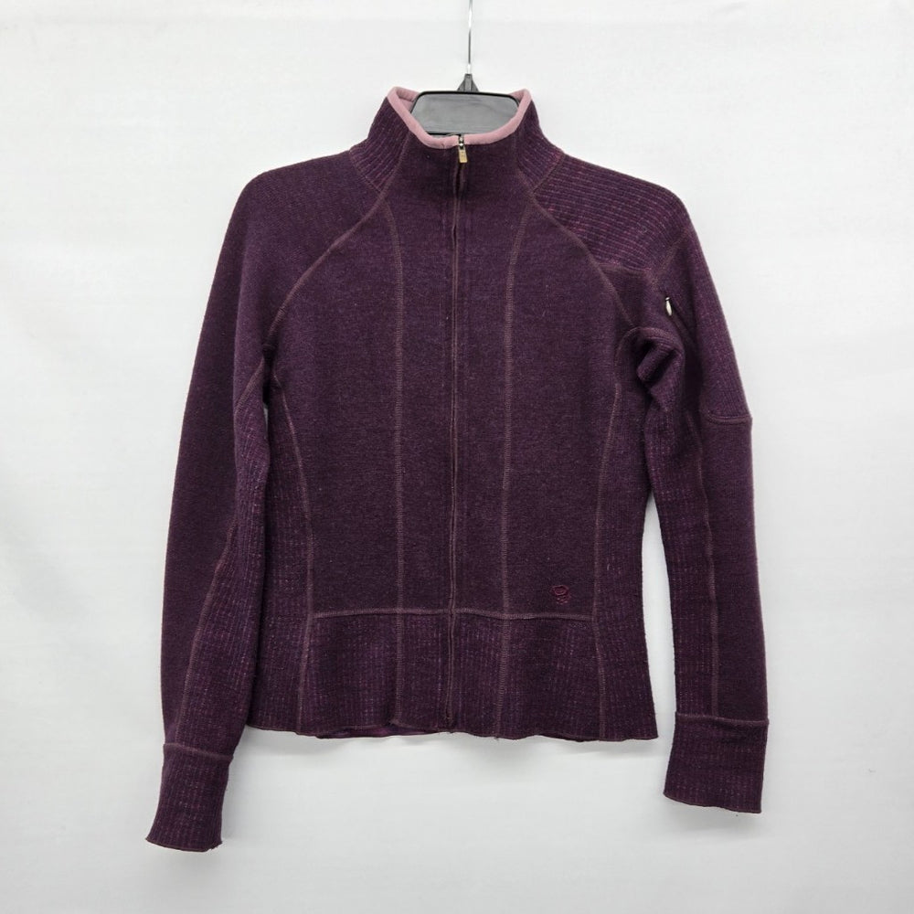 Mountain Hardwear Purple Wool Blend Full Zip Sweater Jacket - Size S