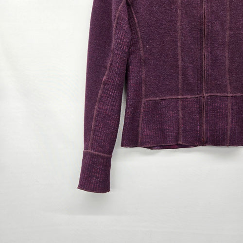 Mountain Hardwear Purple Wool Blend Full Zip Sweater Jacket - Size S