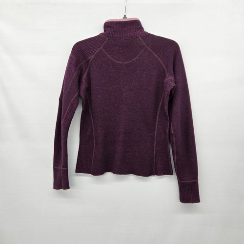 Mountain Hardwear Purple Wool Blend Full Zip Sweater Jacket - Size S