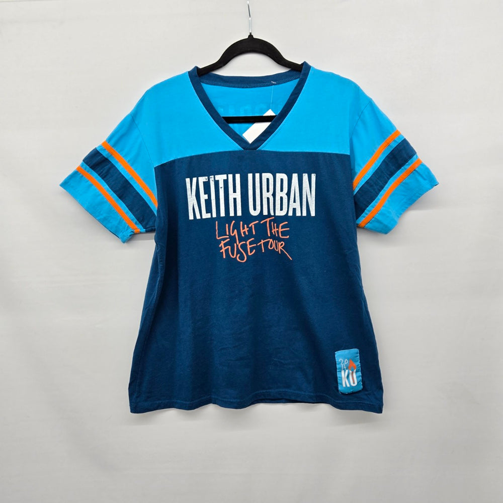 Keith Urban Light the Fuse Tour 2014 Football Jersey Style T-Shirt - Size M/L