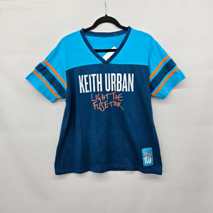 Keith Urban Light the Fuse Tour 2014 Football Jersey Style T-Shirt - Size M/L