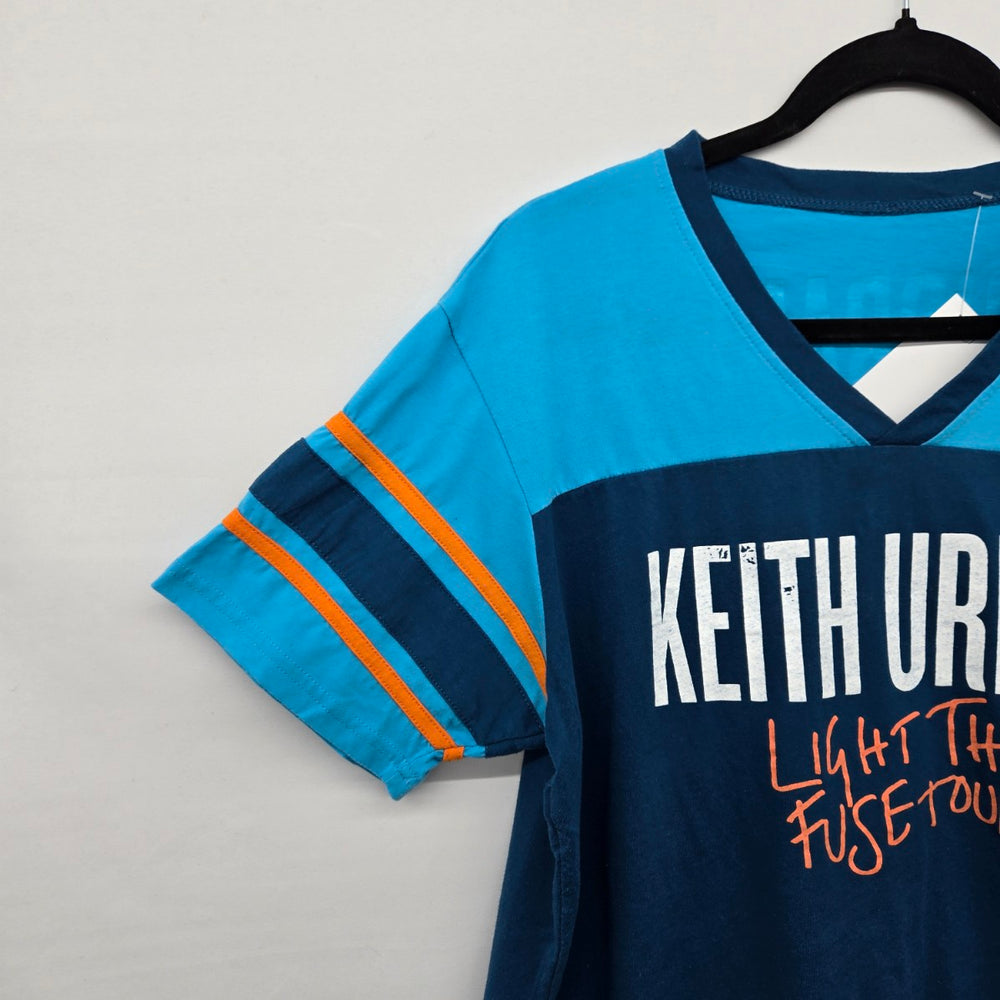 Keith Urban Light the Fuse Tour 2014 Football Jersey Style T-Shirt - Size M/L