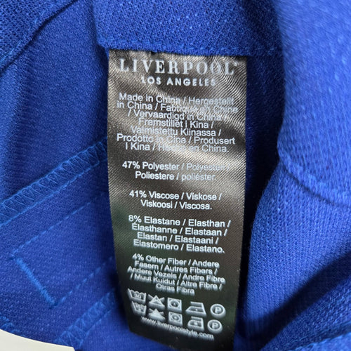 Liverpool Los Angeles Utility Crop Cargo Pants Blue Size 6 NWT